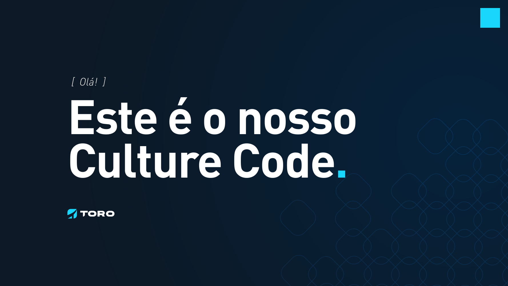 Capa do Culture Code da Toro